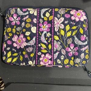 Floral Quilted Laptop Bag 17 x 12 Vera Bradley